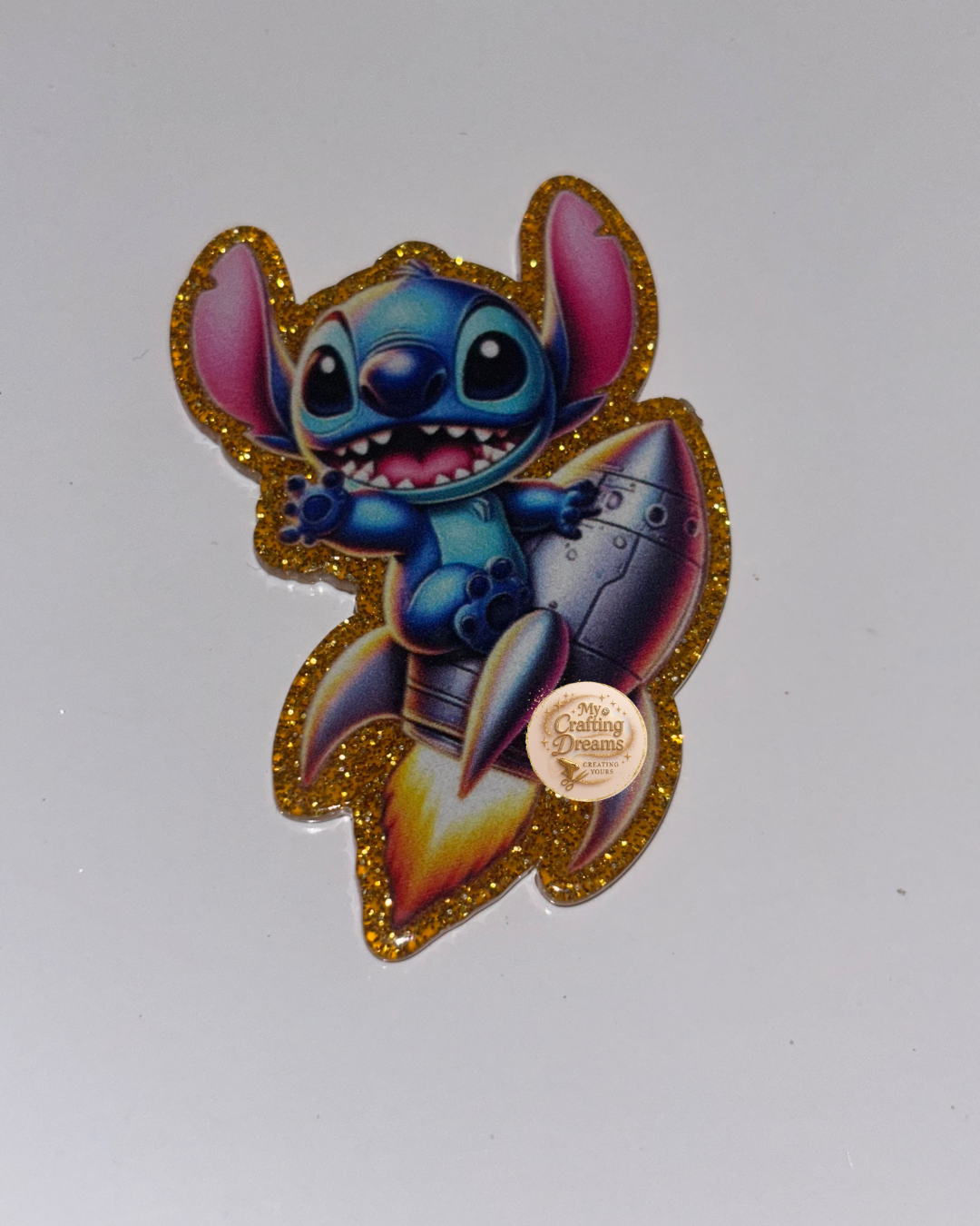 Character-Themed Glitter Acrylics