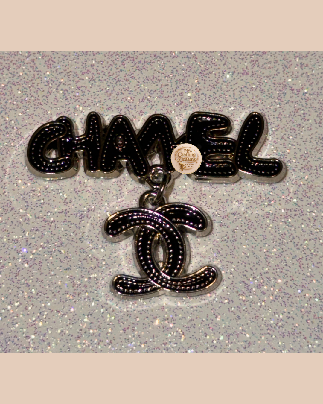 🖤 Chanel-Inspired Metal Charms (Flatback)