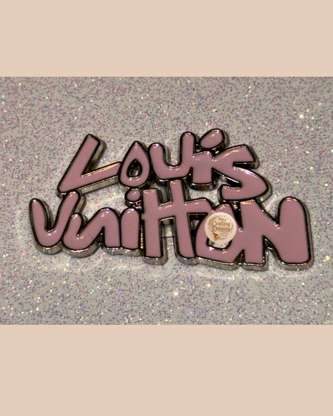 🤎 LV-Inspired Metal Charms (Flatback)