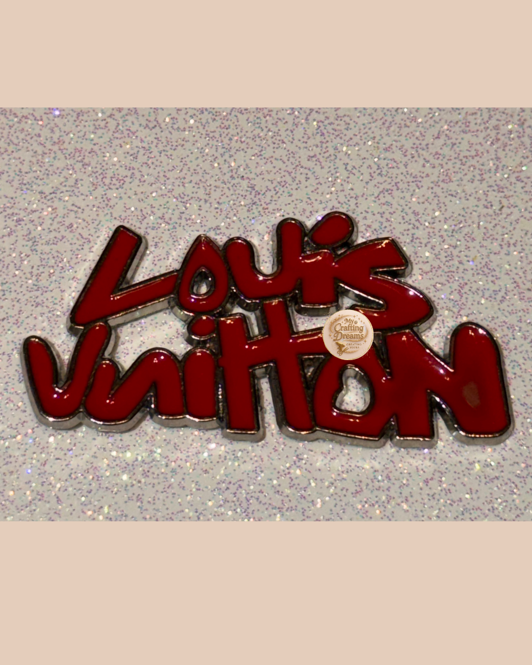 🤎 LV-Inspired Metal Charms (Flatback)