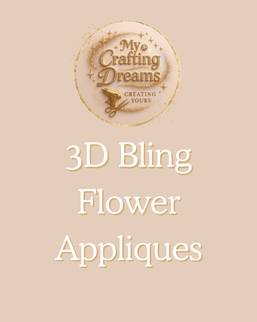 ✨ 3D Luxury Bling Flower Appliqué (Patches - Sew On) ✨