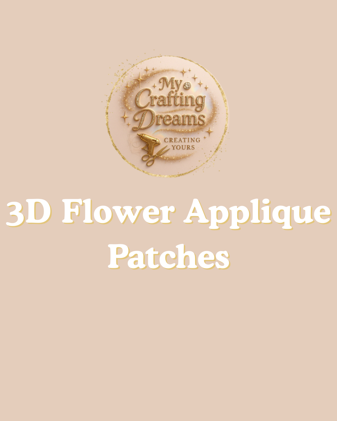 3D Flower Appliqués (Patches) – Couture Crafting Essentials