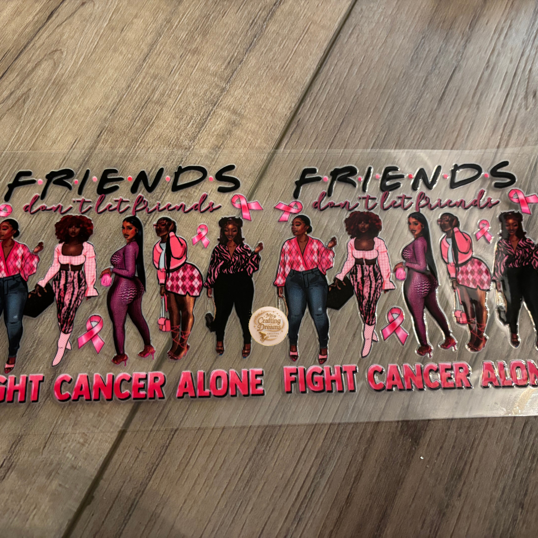 Breast Cancer Awareness UV DTF Transfers