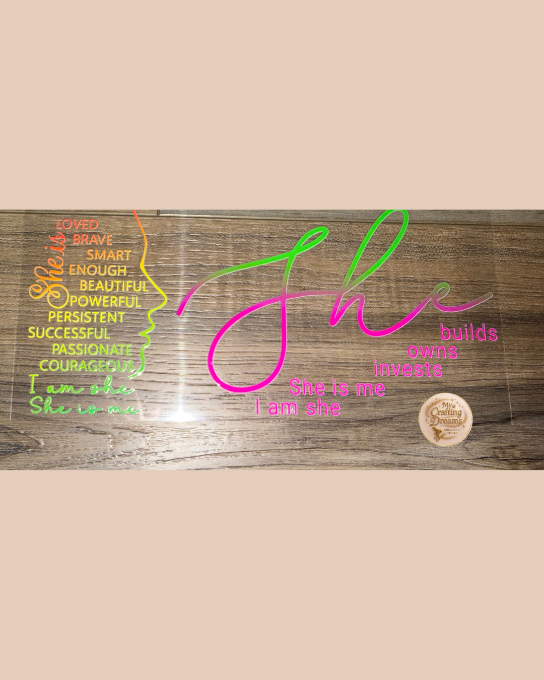 💕✨ She Is Collection – Inspirational UV DTF Wraps Buy 8 Get 2 Free Mix & Match