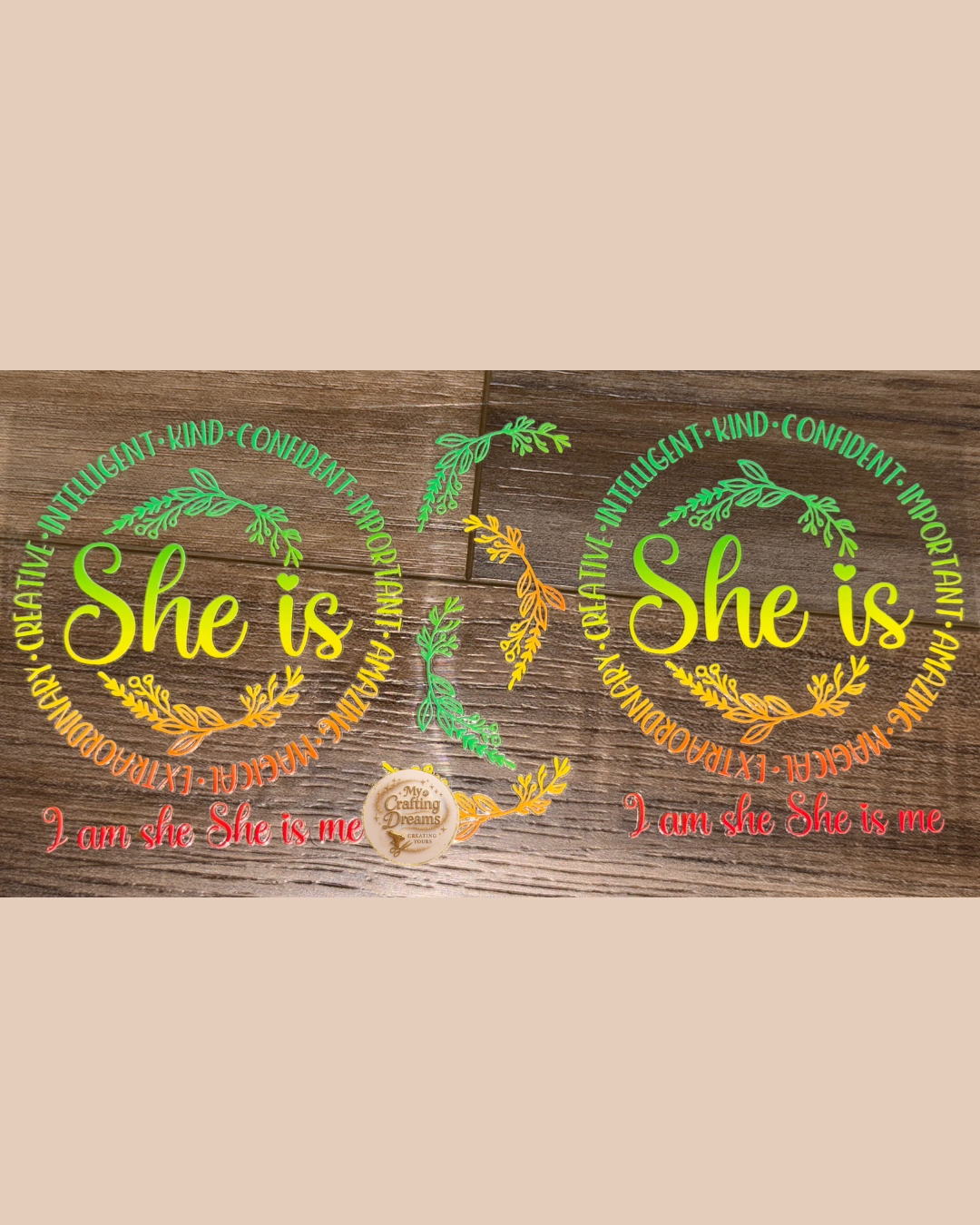 💕✨ She Is Collection – Inspirational UV DTF Wraps Buy 8 Get 2 Free Mix & Match