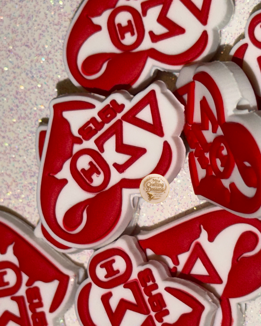 Rubber Sorority-Inspired Focal Beads – Soft, Stylish, & Sisterhood Approved