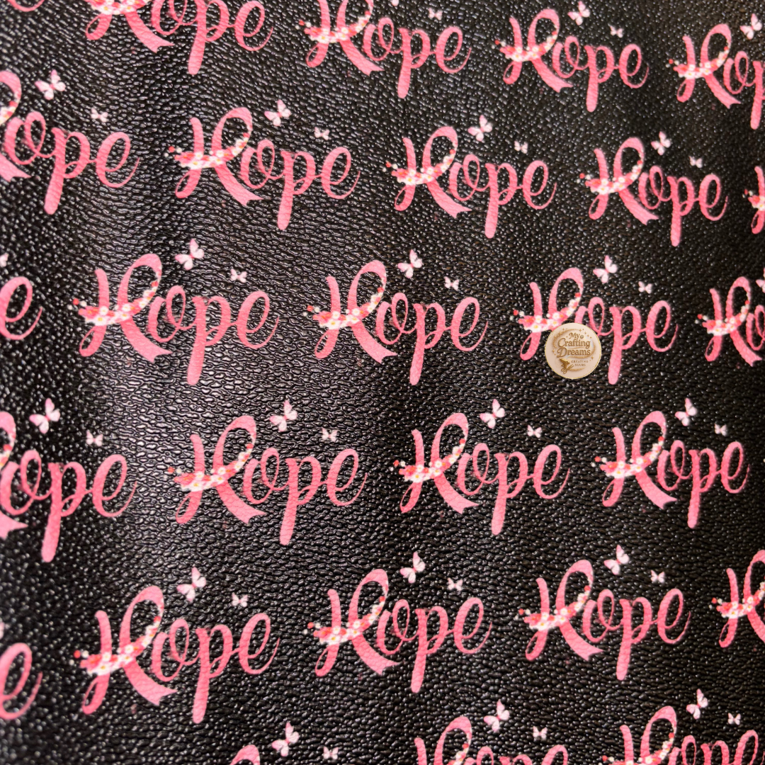 Breast Cancer Awareness Faux Leather