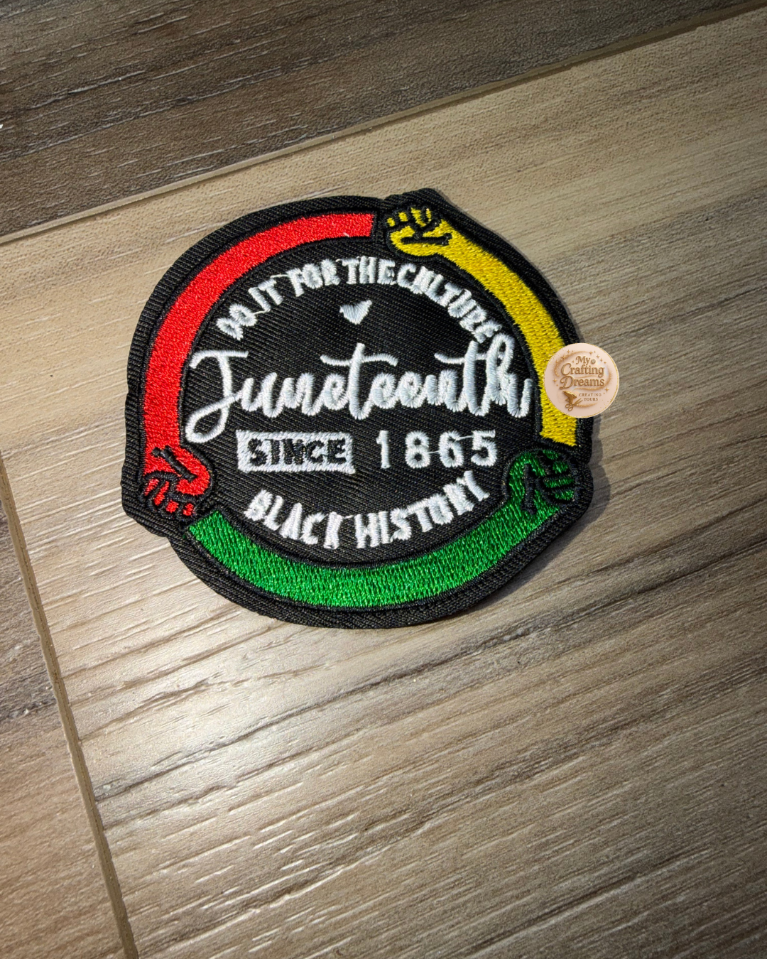 Juneteenth Iron On Patches