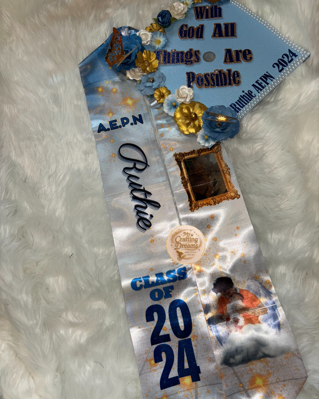 Custom Graduation Cap Topper **PLEASE READ THE DESCRIPTION**
