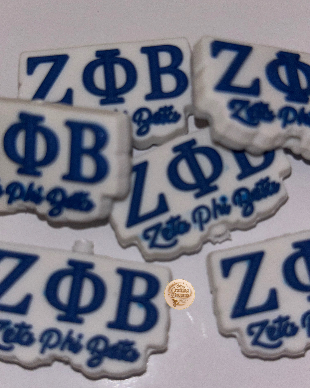 Rubber Sorority-Inspired Focal Beads – Soft, Stylish, & Sisterhood Approved