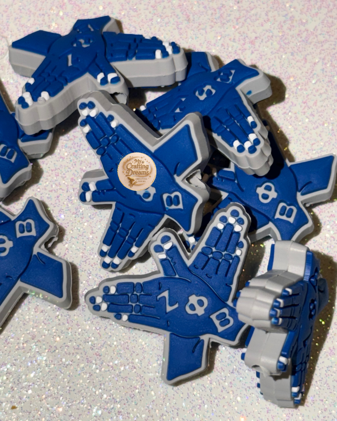 Rubber Sorority-Inspired Focal Beads – Soft, Stylish, & Sisterhood Approved