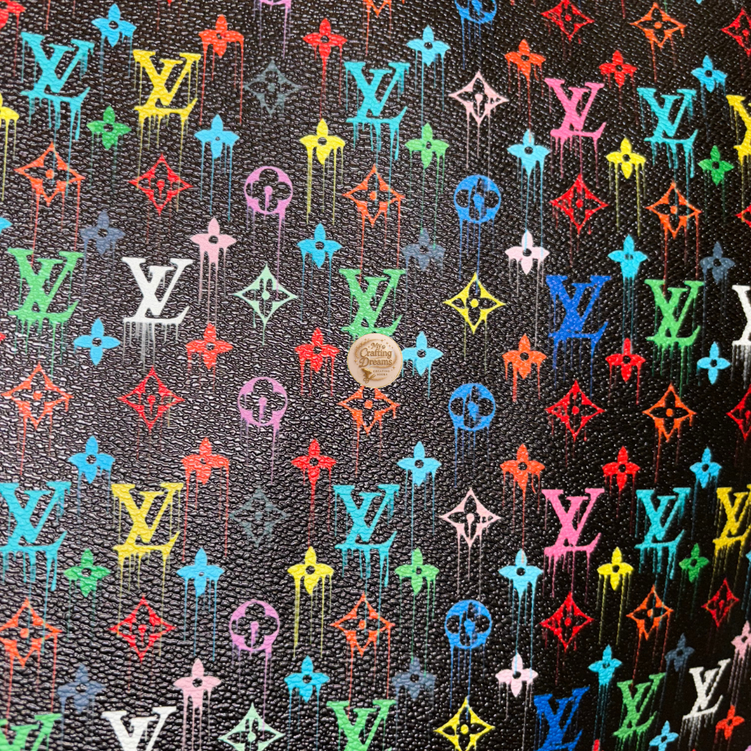 LV Inspired Faux Leather Sheets