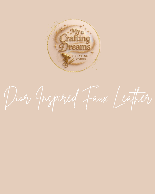 Dior Inspired Faux Leather Sheets