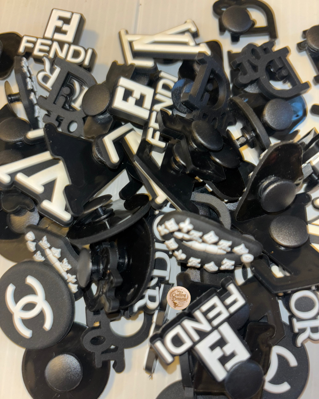 Designer Inspired Rubber Croc Charms