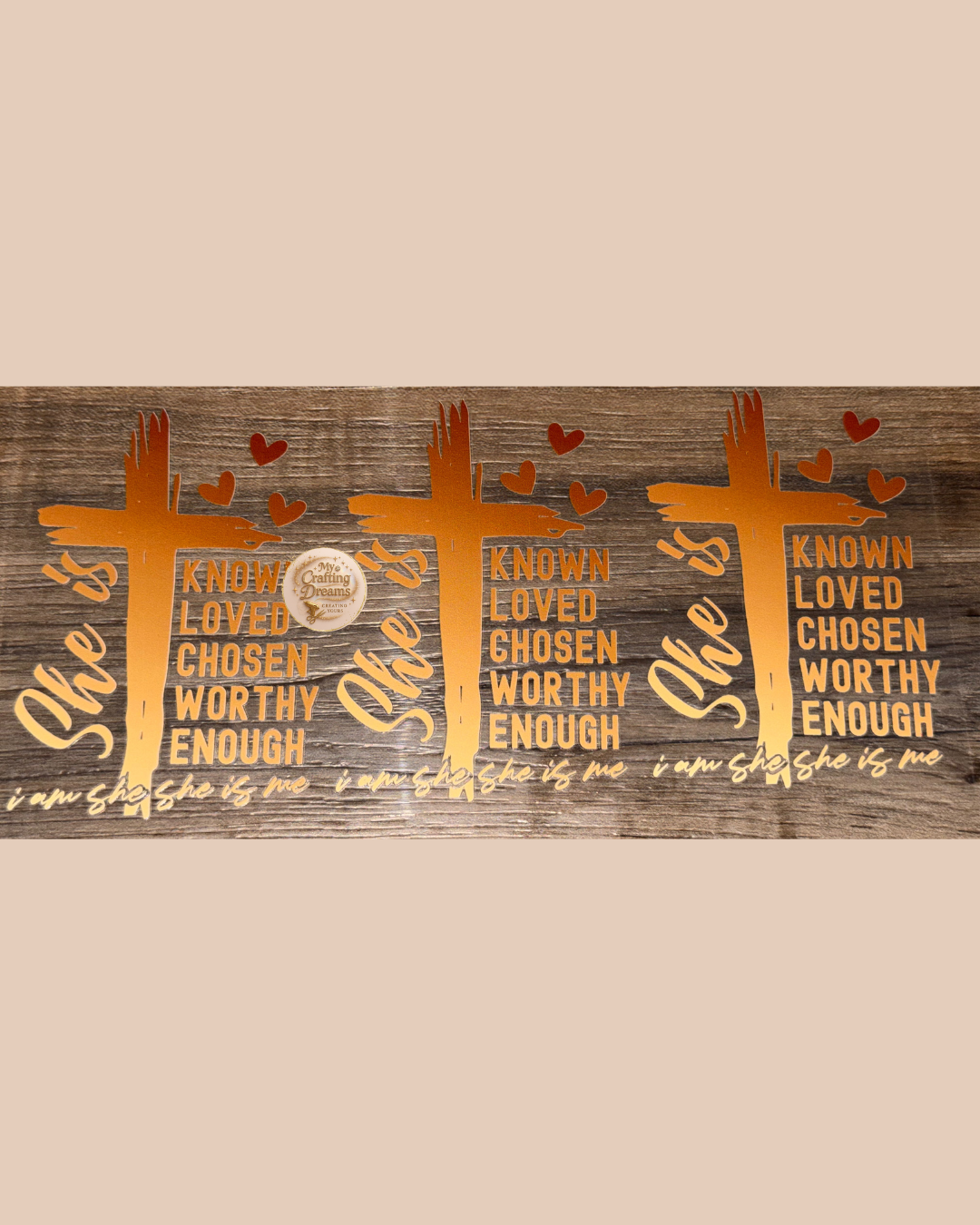 💕✨ She Is Collection – Inspirational UV DTF Wraps Buy 8 Get 2 Free Mix & Match