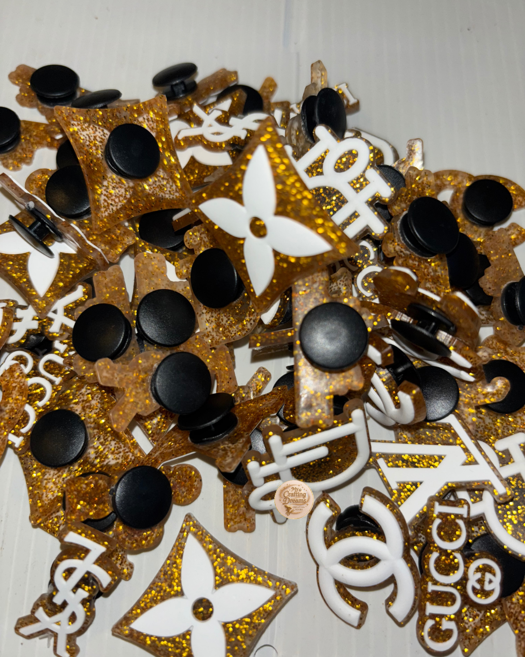 Designer Inspired Rubber Croc Charms