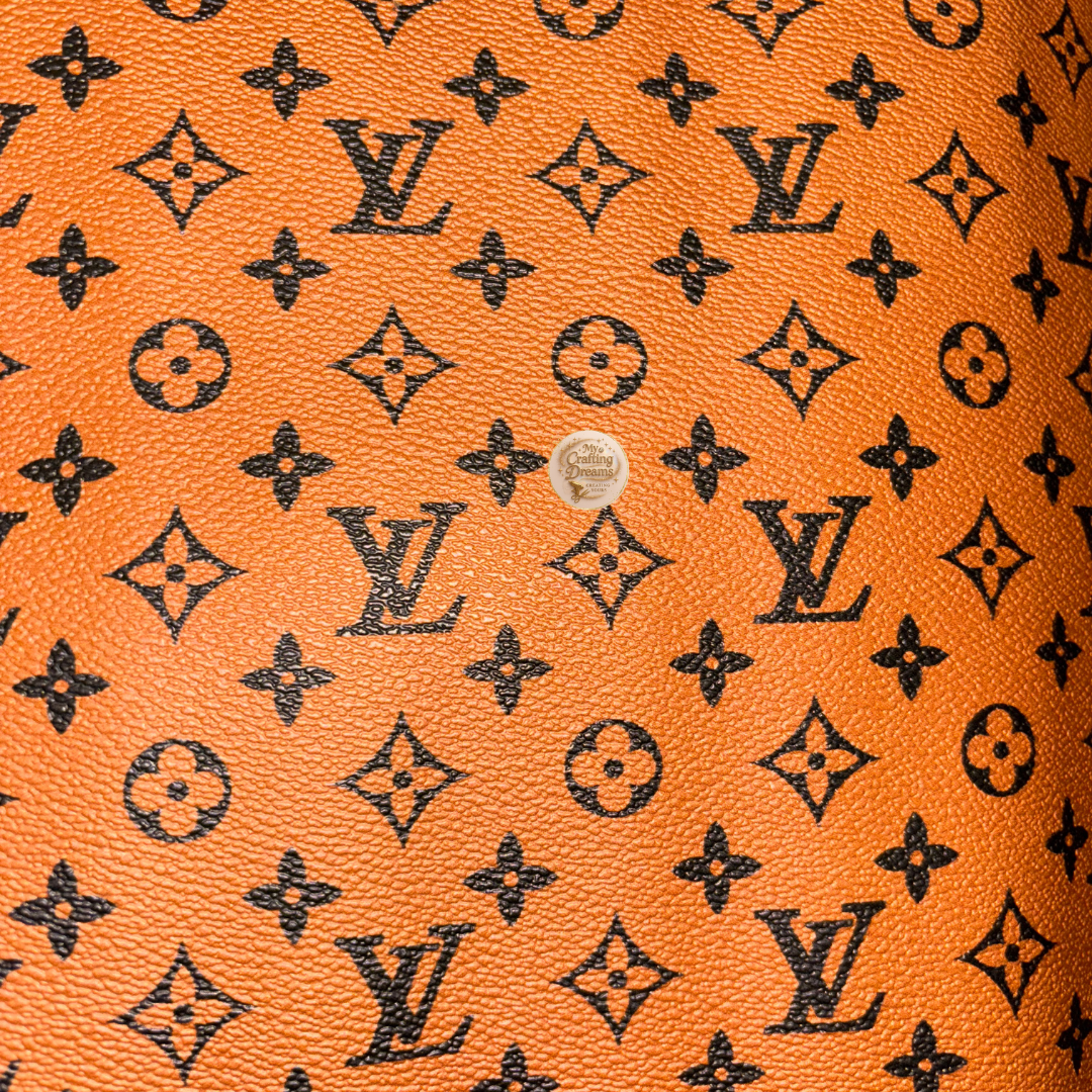 LV Inspired Faux Leather Sheets