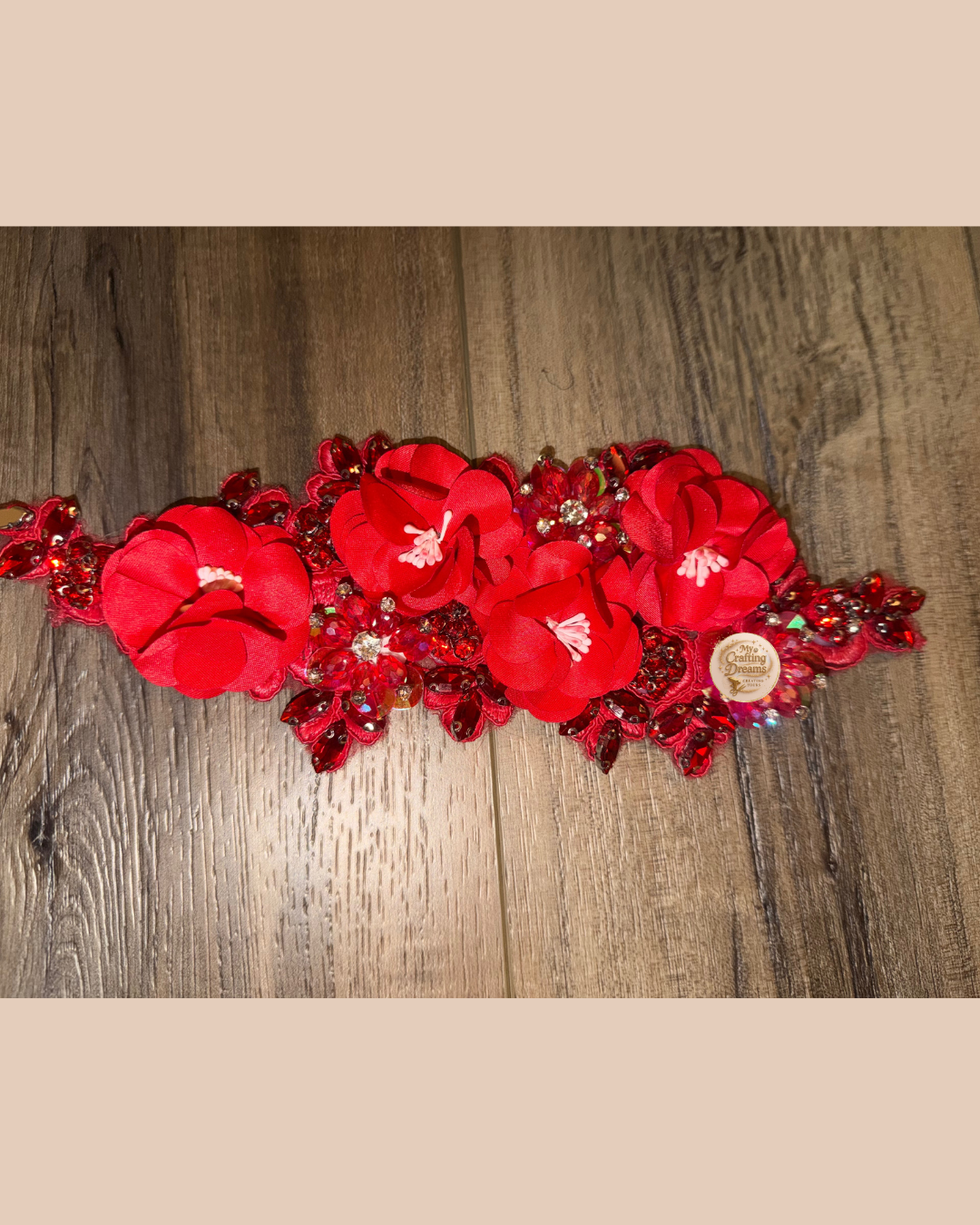 ✨ 3D Luxury Bling Flower Appliqué (Patches - Sew On) ✨