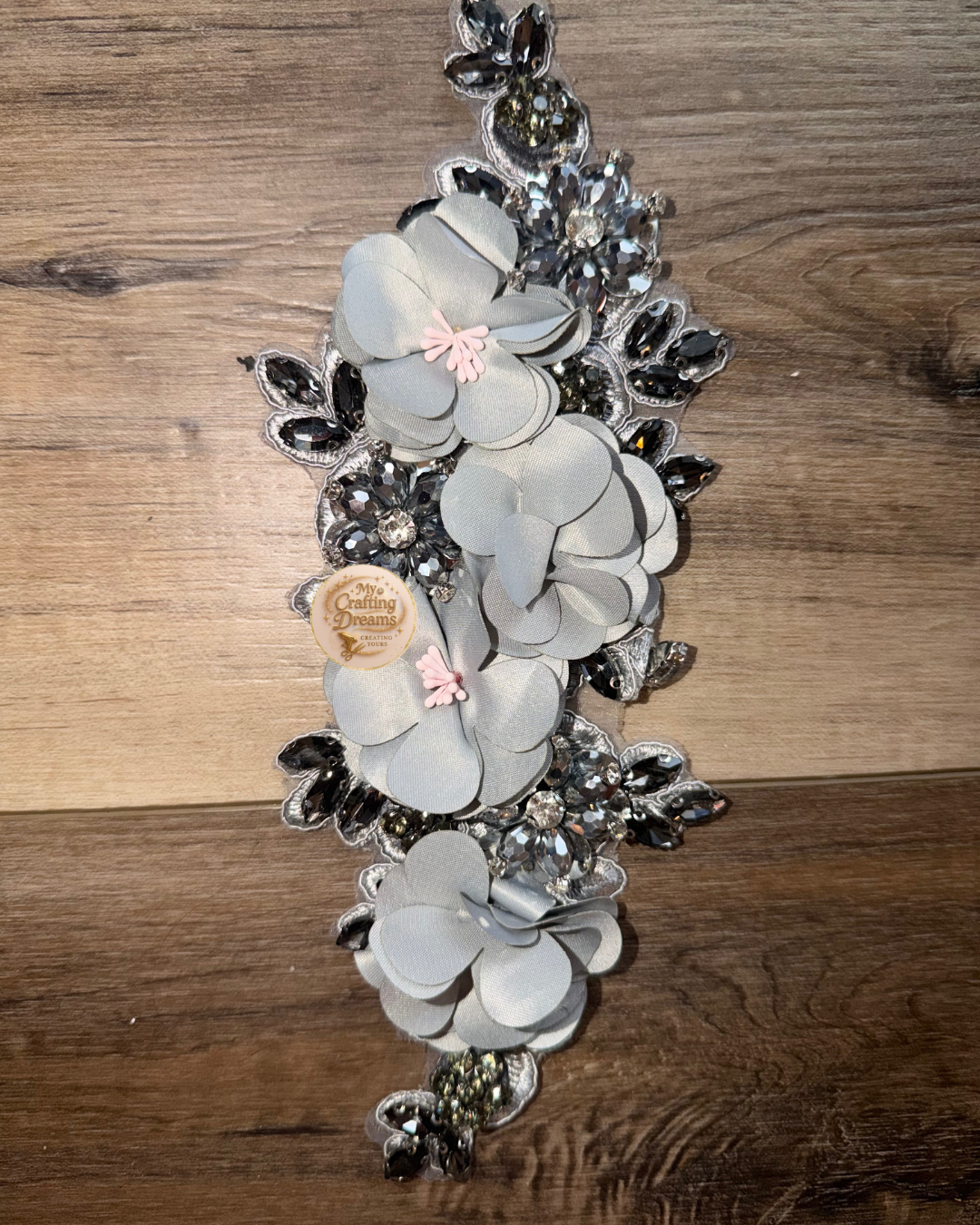 ✨ 3D Luxury Bling Flower Appliqué (Patches - Sew On) ✨