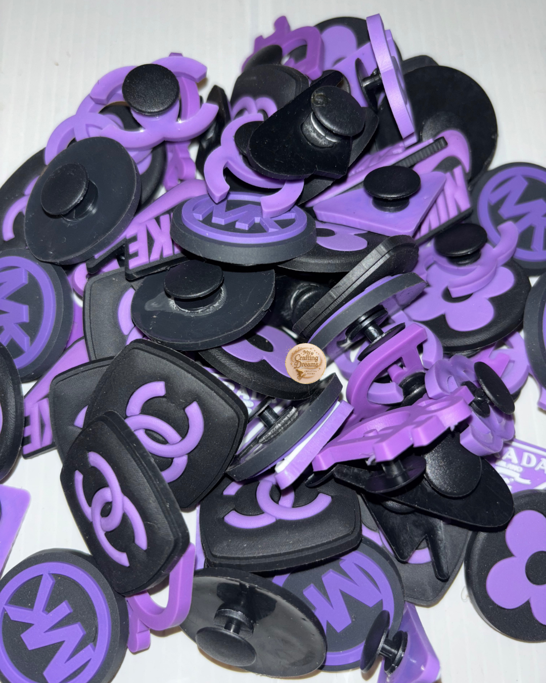 Designer Inspired Rubber Croc Charms