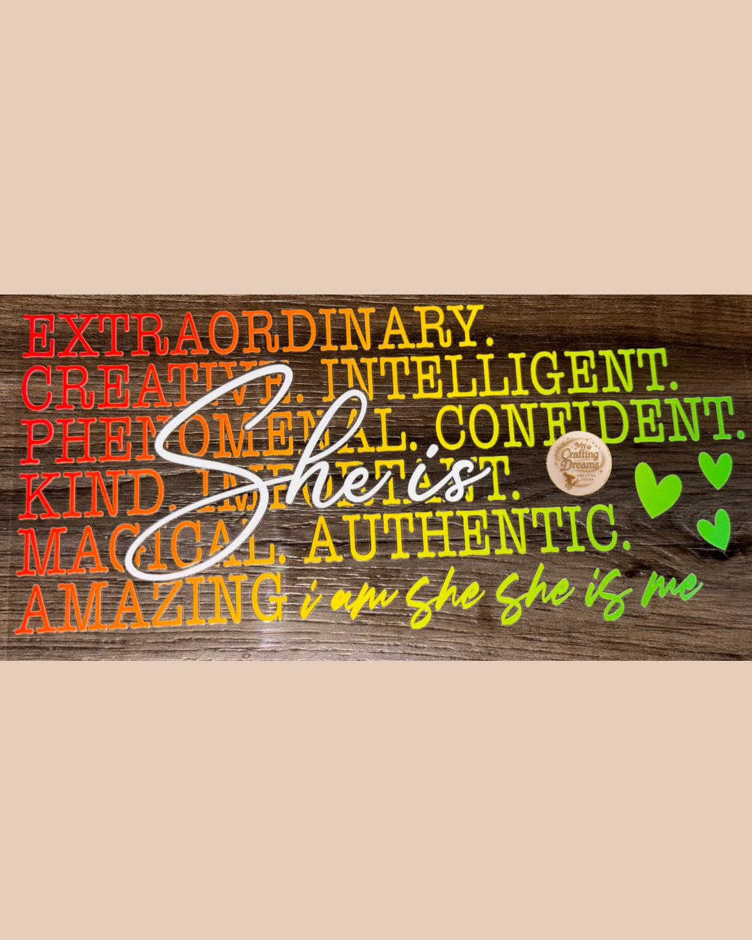 💕✨ She Is Collection – Inspirational UV DTF Wraps Buy 8 Get 2 Free Mix & Match
