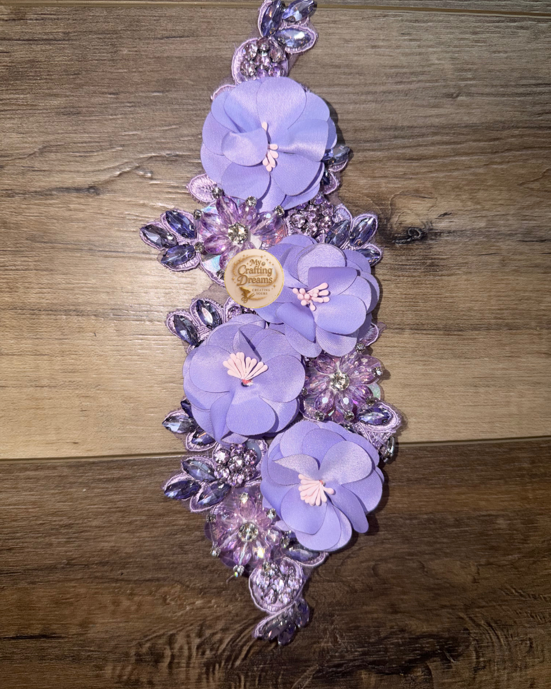 ✨ 3D Luxury Bling Flower Appliqué (Patches - Sew On) ✨