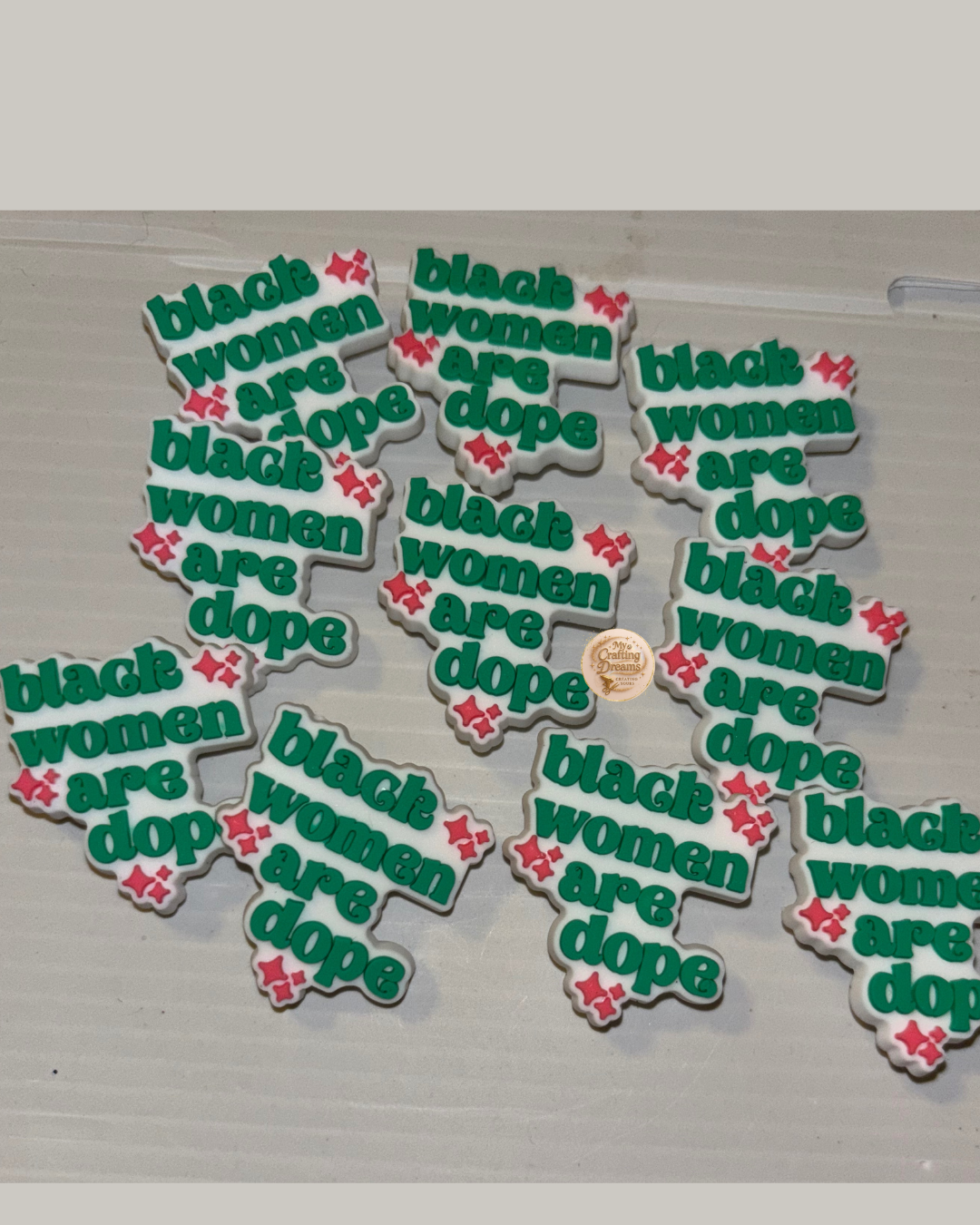 AKA Sorority Inspired Rubber Croc Charms
