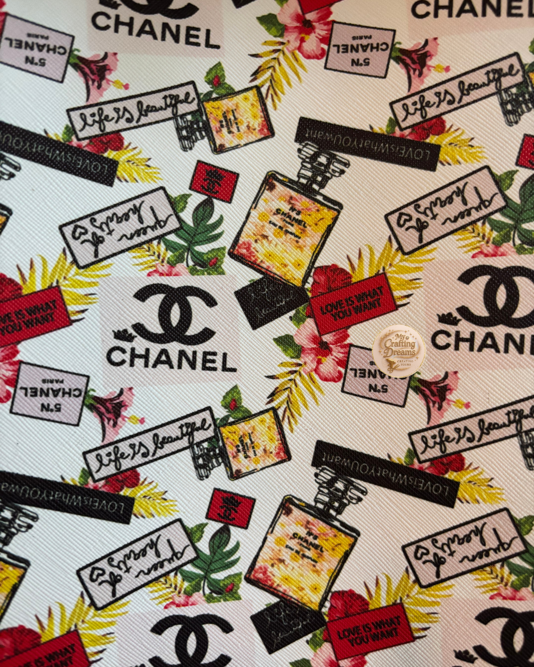 Chanel Inspired Faux Leather Sheets