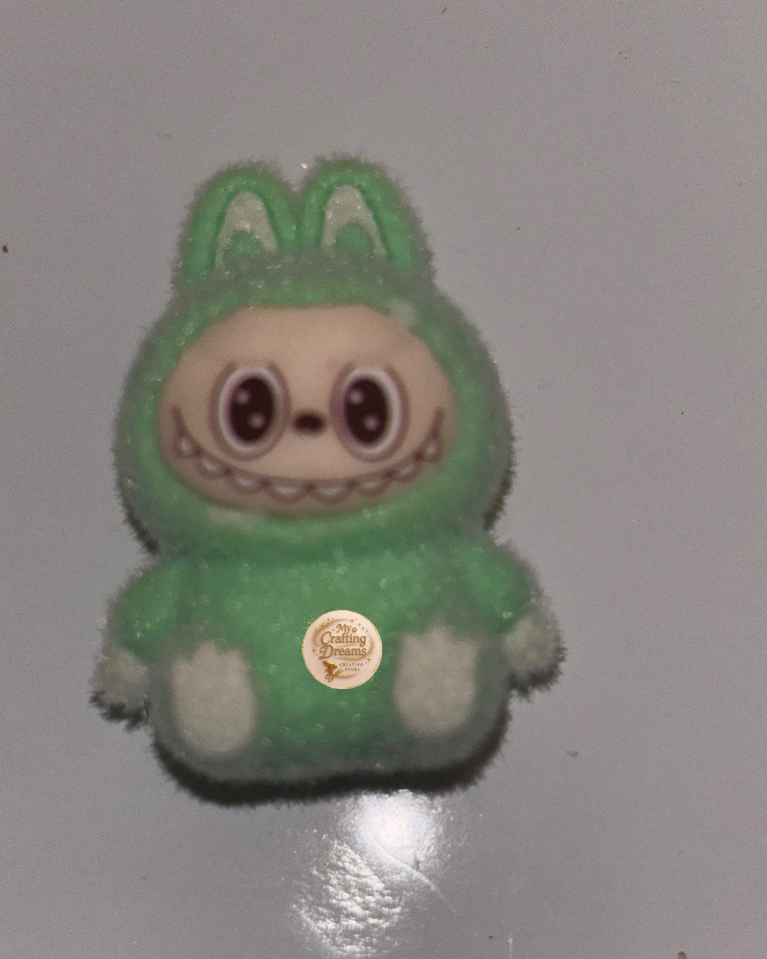 Fuzzy Bunny Topper – Labubu Inspired