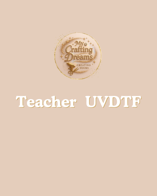 🍎✨ Teacher-Themed UV DTF Wraps Buy 8 get 2 Free Mix & Match
