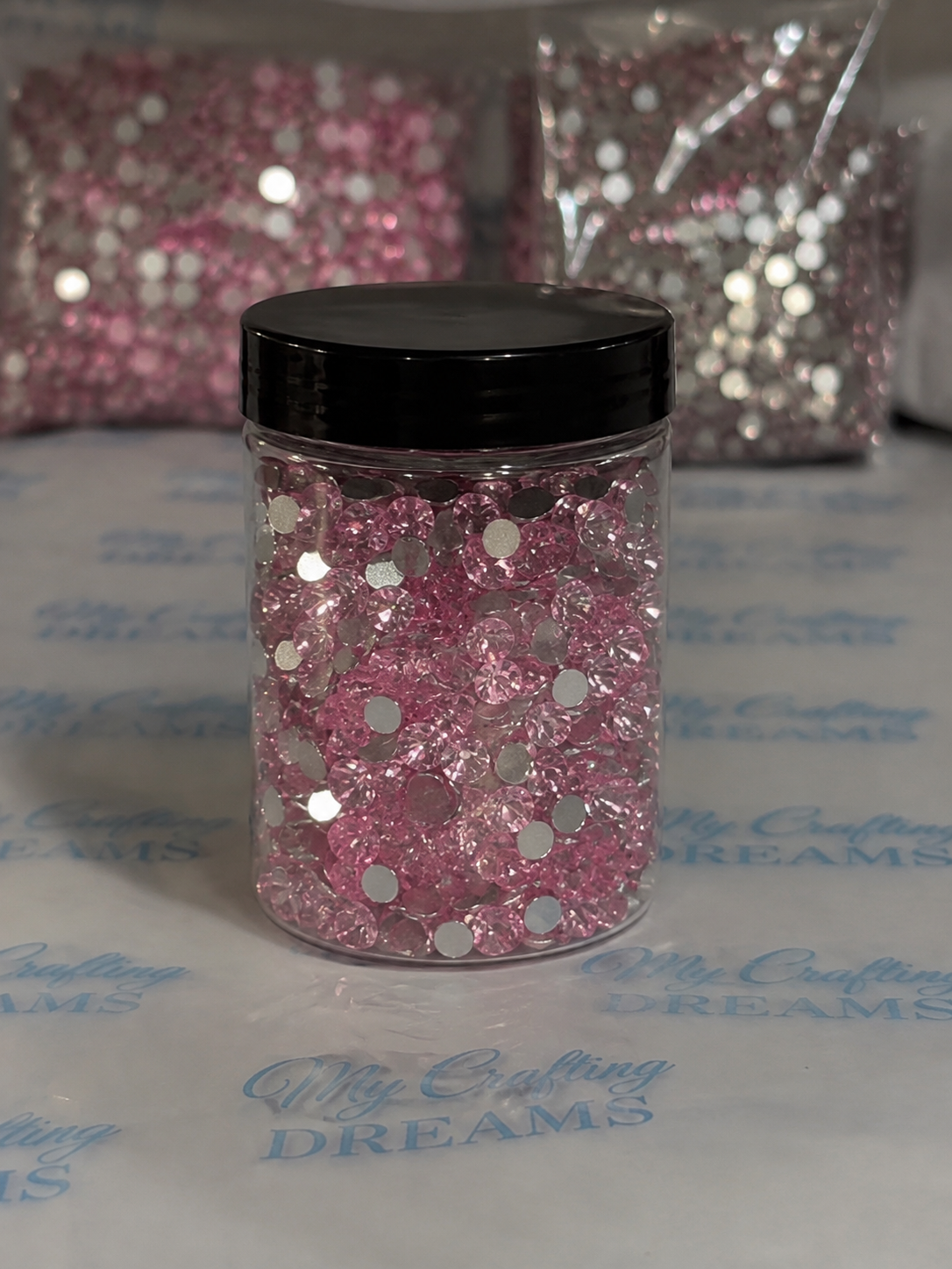 Cashmere Rose Glass Rhinestones