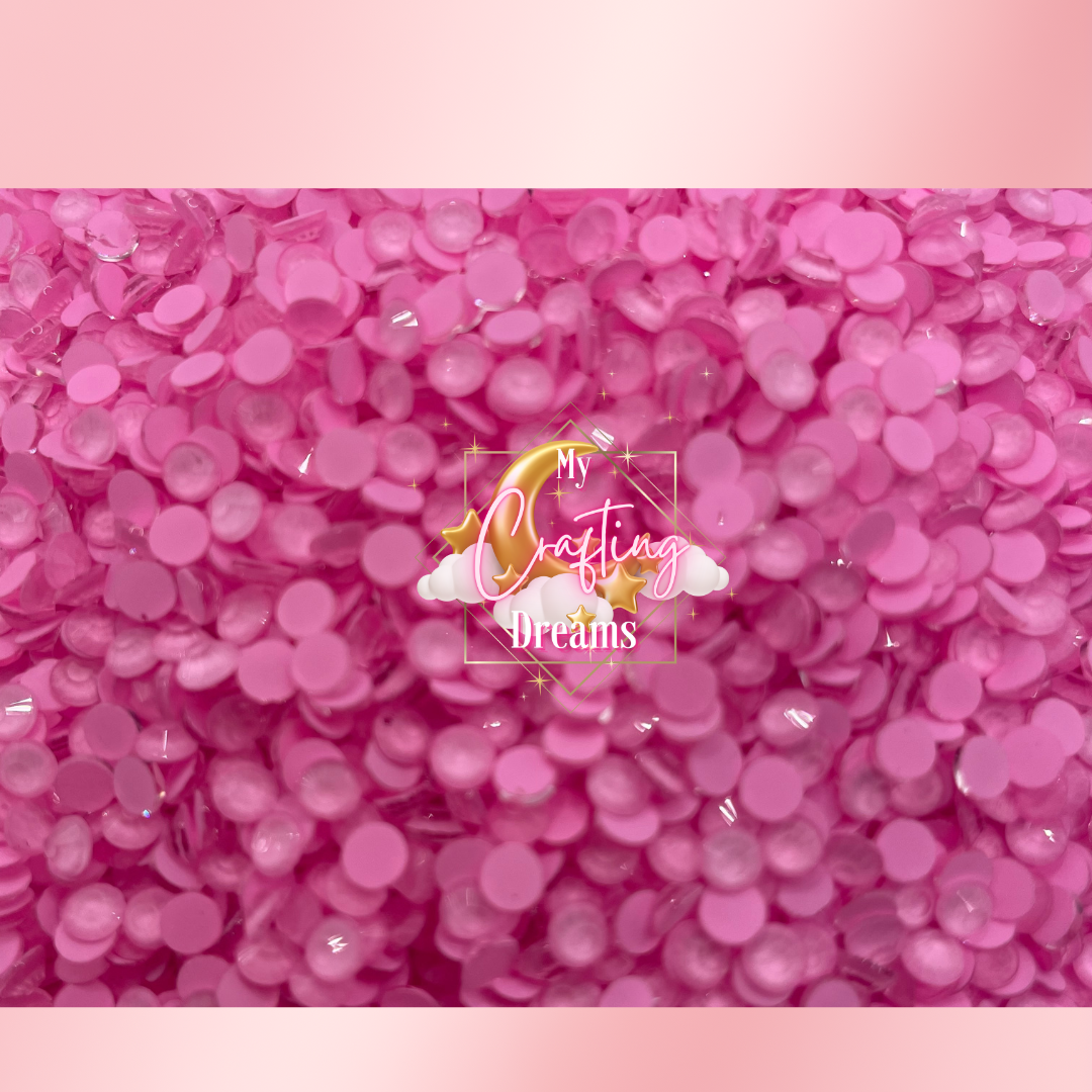 Pink Rhinestones Falling Radiant Blush (Pink Neon Glass Rhinestones) – My Crafting Dreams LLC