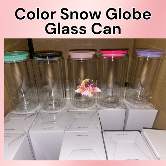 Colored Double Wall Sublimation Glass Tumbler