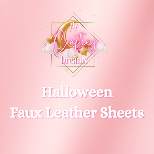 Halloween Theme Faux Leather