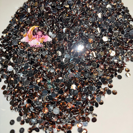 Cocoa Crush (Brown Resin Rhinestones)