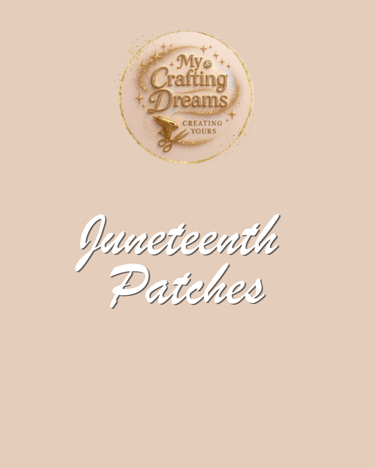 Juneteenth Iron On Patches