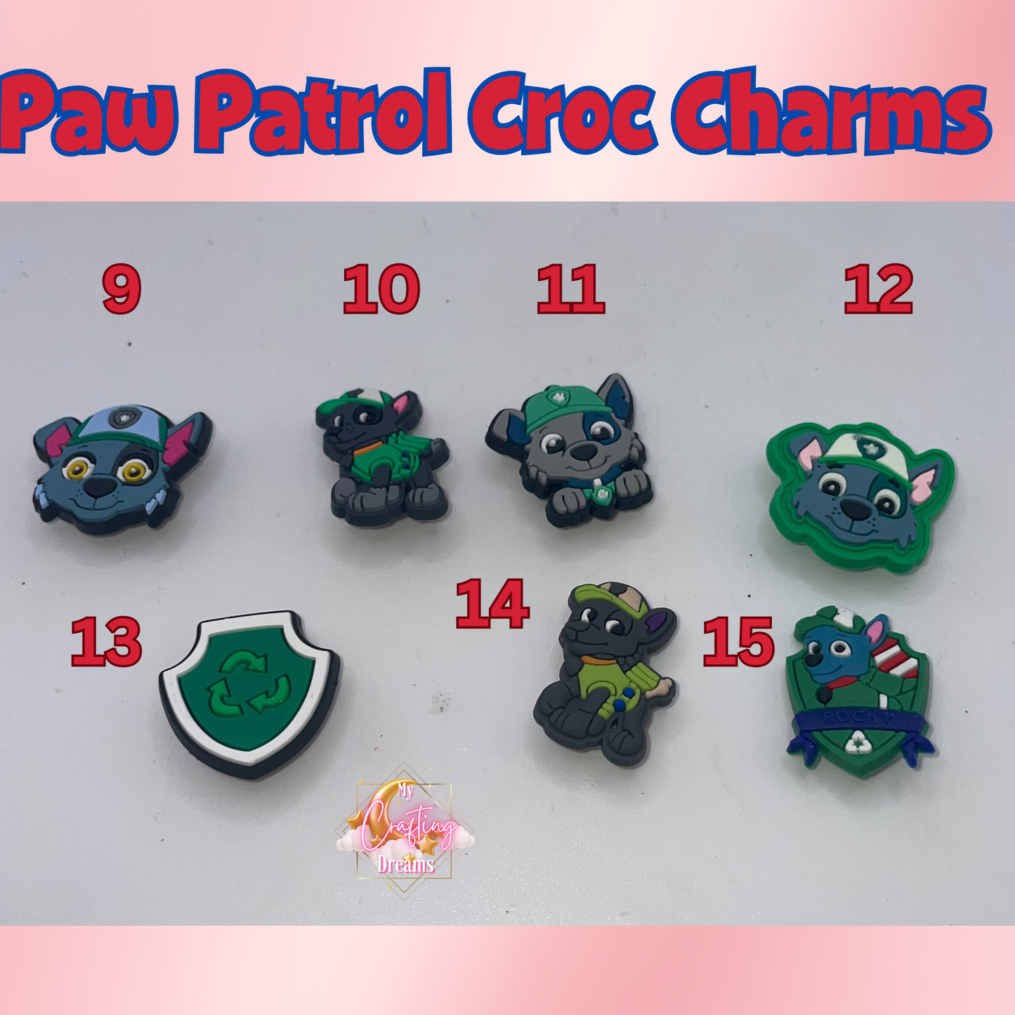 Paw Patrol Croc Charms