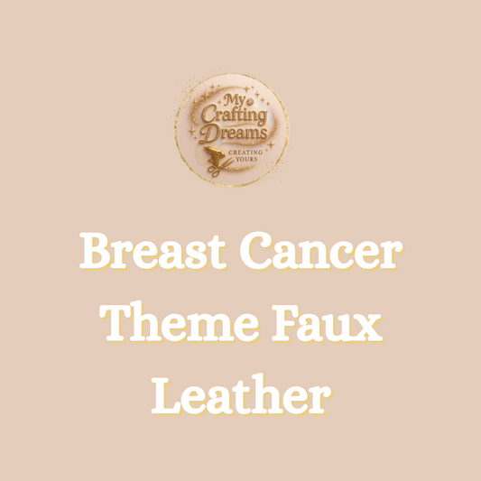 Breast Cancer Awareness Faux Leather