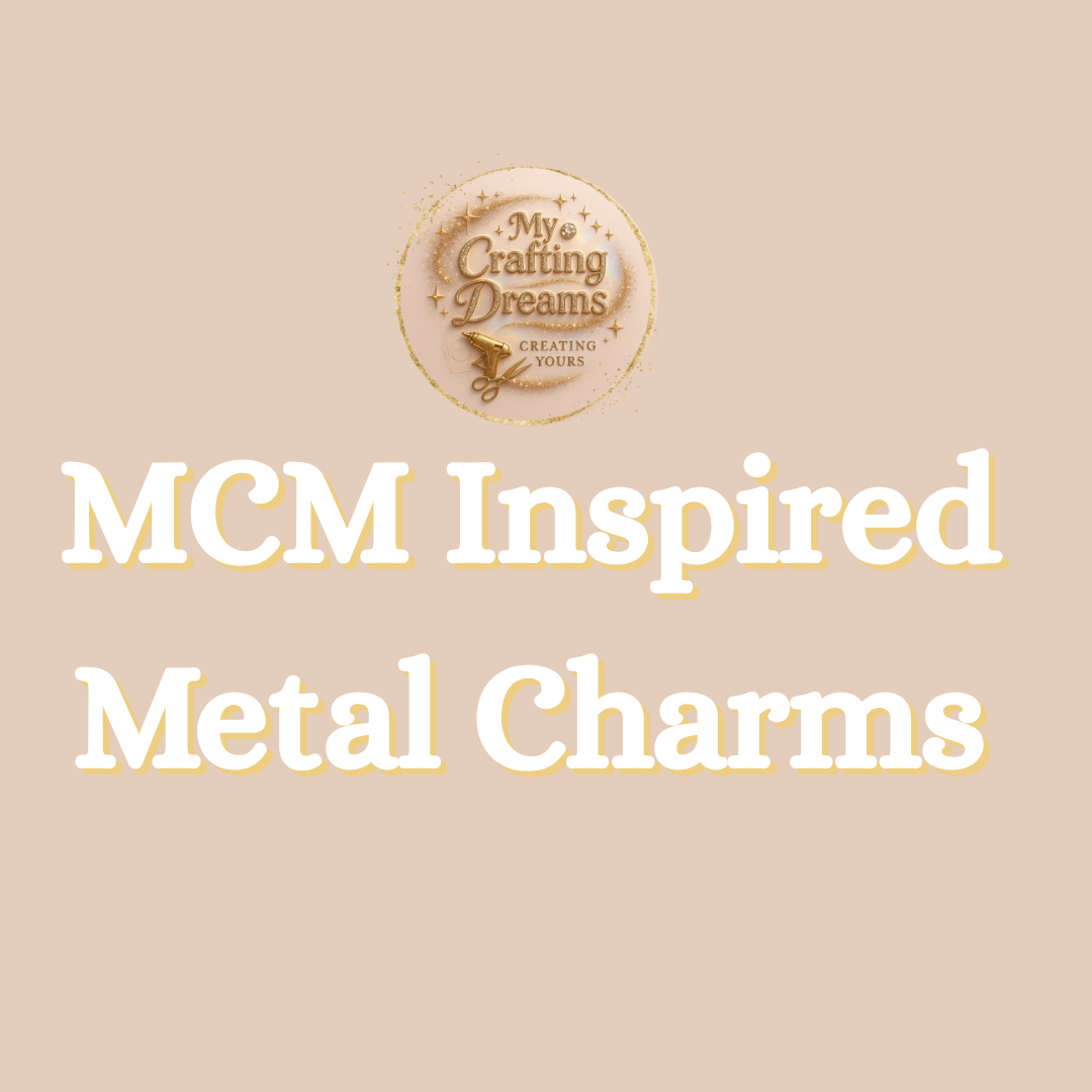 ✨ MCM Designer-Inspired Metal Charms (Flatback)