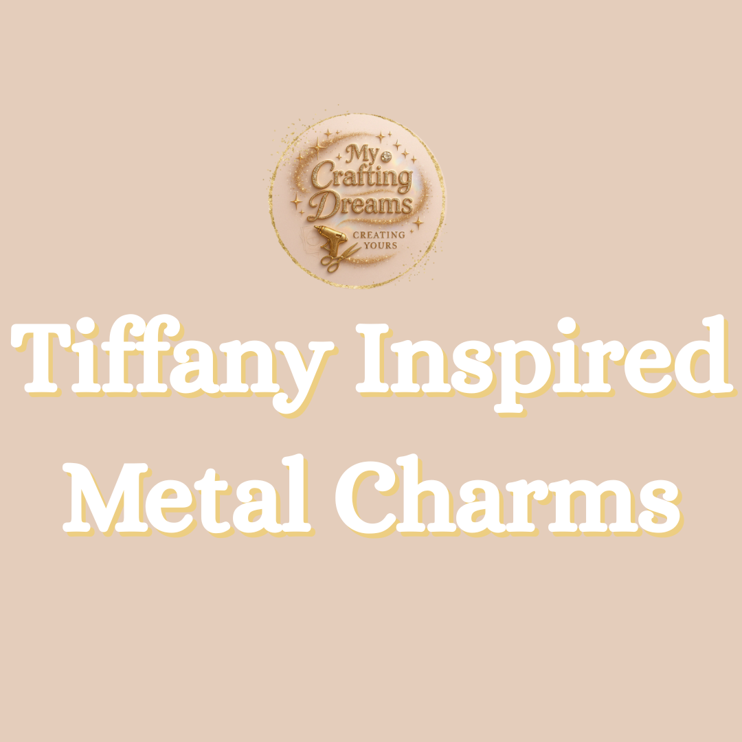 💎 Tiffany-Inspired Metal Charms (Flatback)