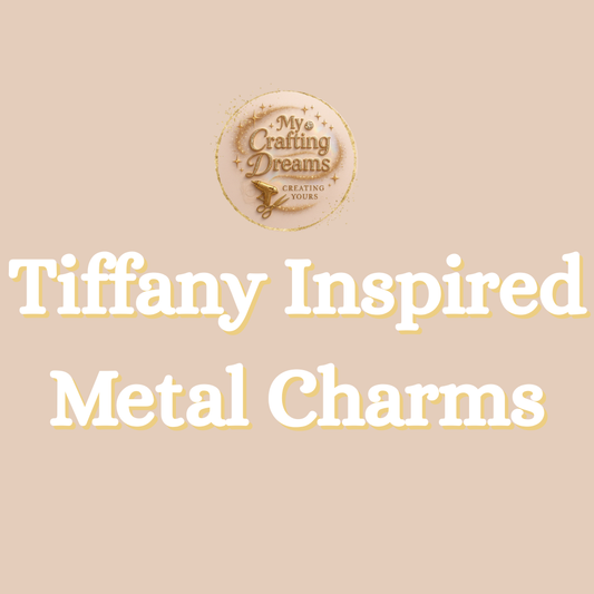 💎 Tiffany-Inspired Metal Charms (Flatback)