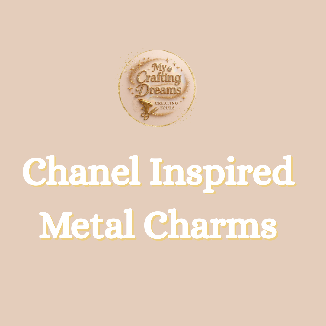 🖤 Chanel-Inspired Metal Charms (Flatback)