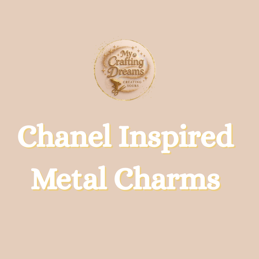 🖤 Chanel-Inspired Metal Charms (Flatback)