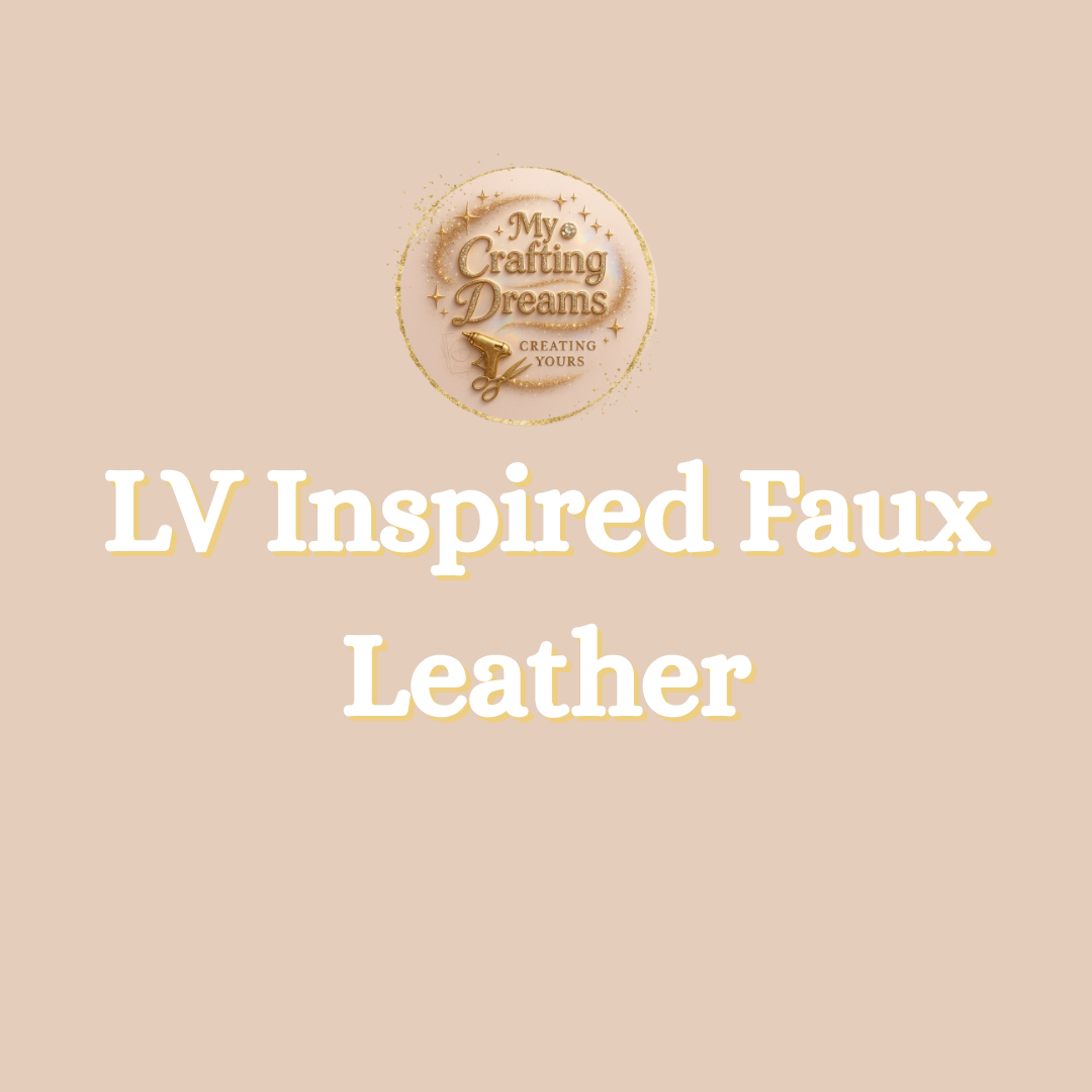 LV Inspired Faux Leather Sheets