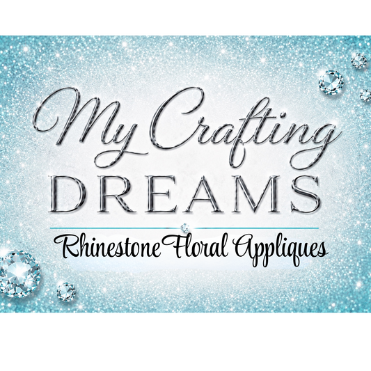 Rhinestone Floral Appliques