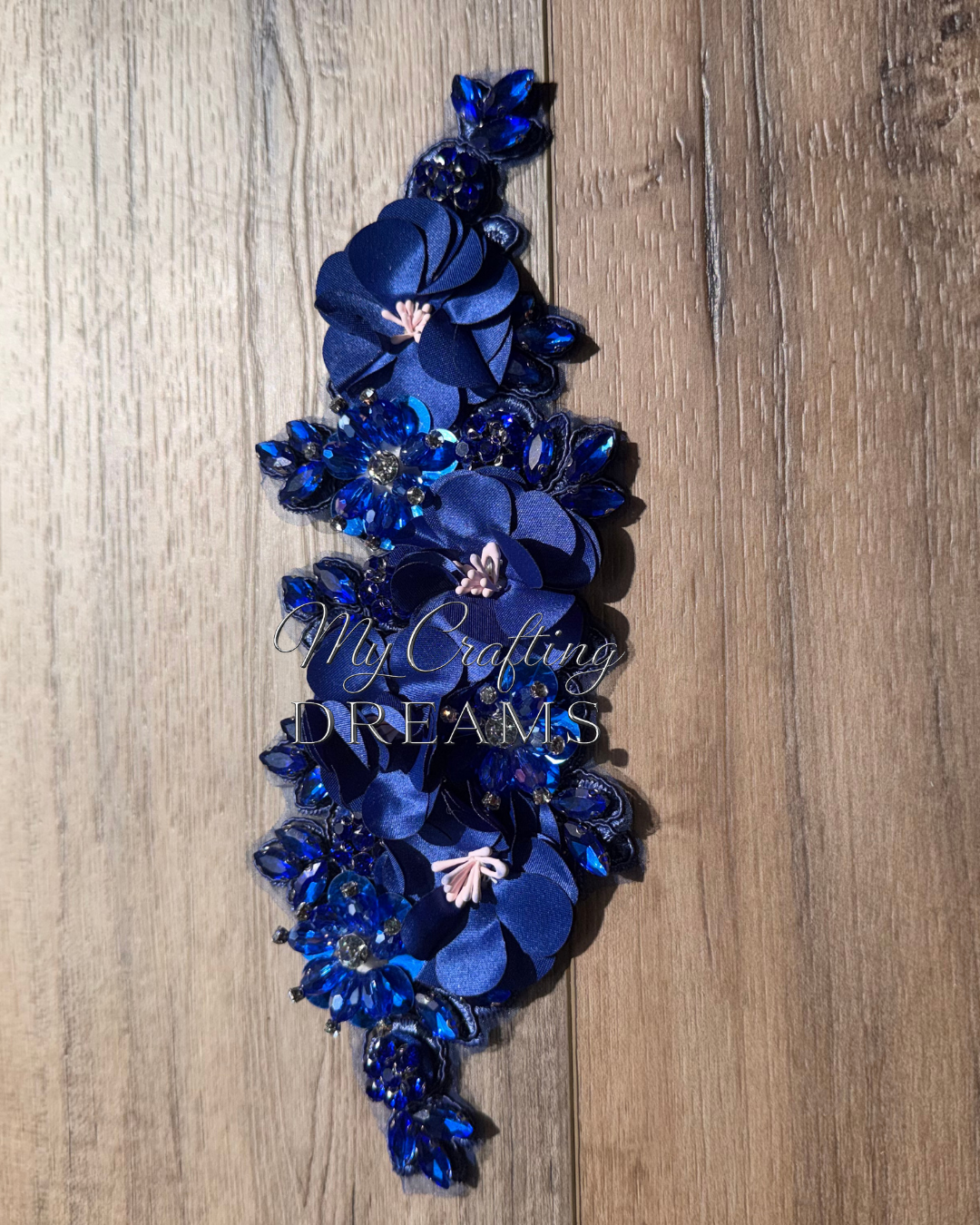 ✨ 3D Luxury Bling Flower Appliqué (Patches - Sew On) ✨