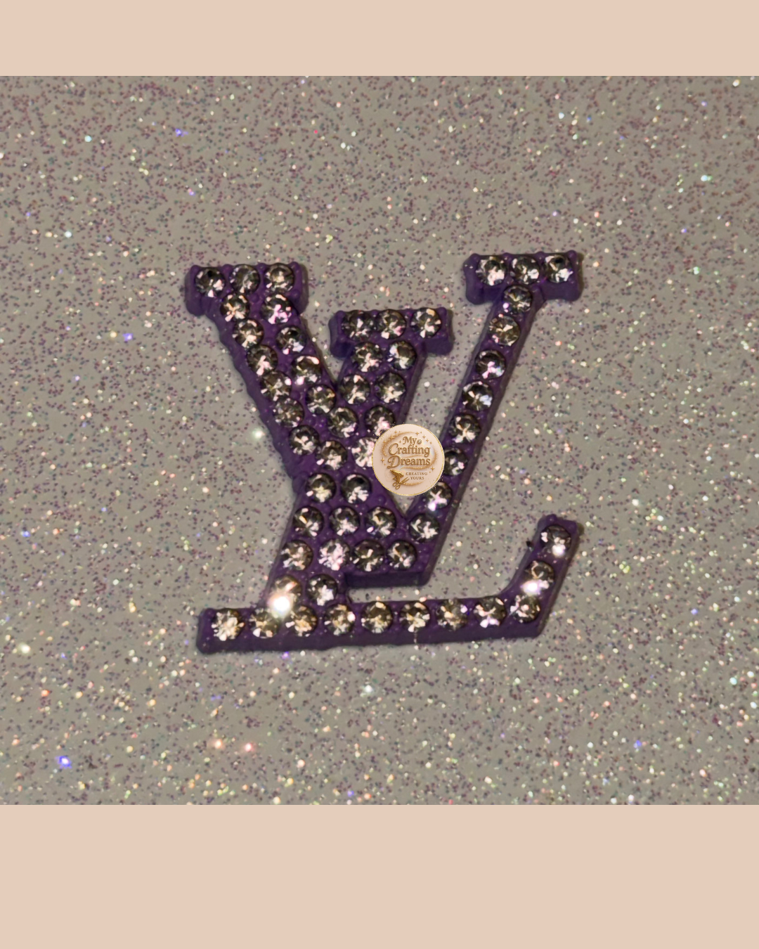 🤎 LV-Inspired Metal Charms (Flatback)