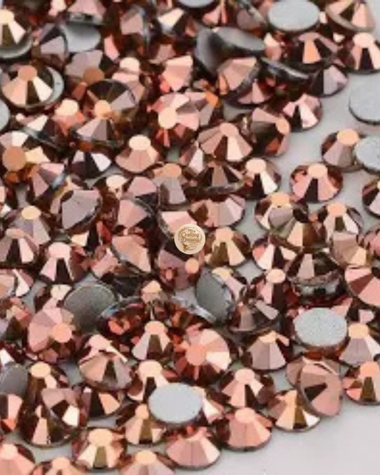Rose Gold Bling Glass Rhinestone