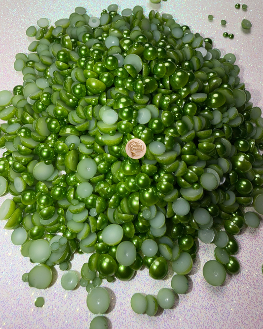 Moss Boss Flatback Pearls