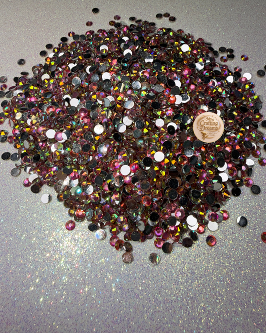 Strawberry Blonde (Pink Crystal AB Resin) Rhinestones